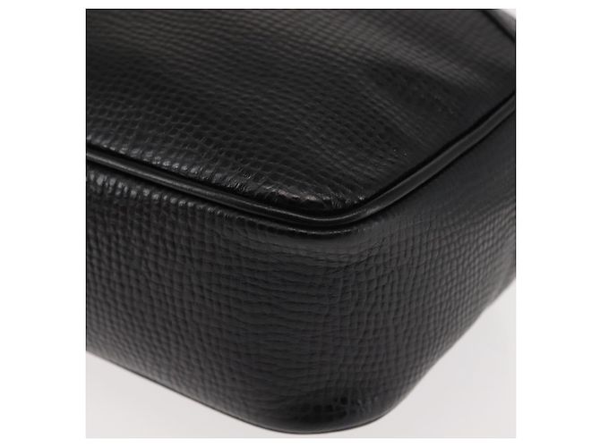 Borsa a Spalla Christian Dior in Pelle Nera e Oro Auth 146794 Nero D'oro - vista 14