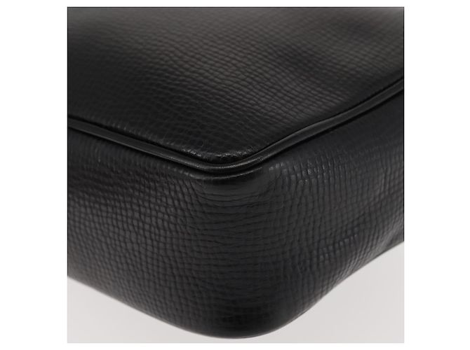 Borsa a Spalla Christian Dior in Pelle Nera e Oro Auth 146794 Nero D'oro - vista 16