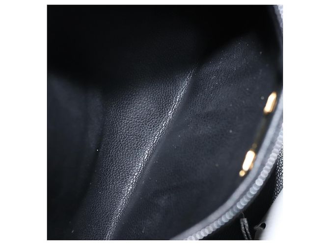 Borsa a Spalla Christian Dior in Pelle Nera e Oro Auth 146794 Nero D'oro - vista 20