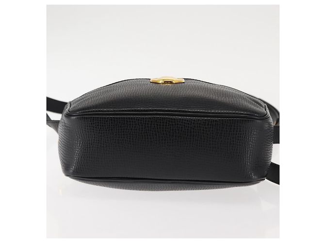 Borsa a Spalla Christian Dior in Pelle Nera e Oro Auth 146794 Nero D'oro - vista 5