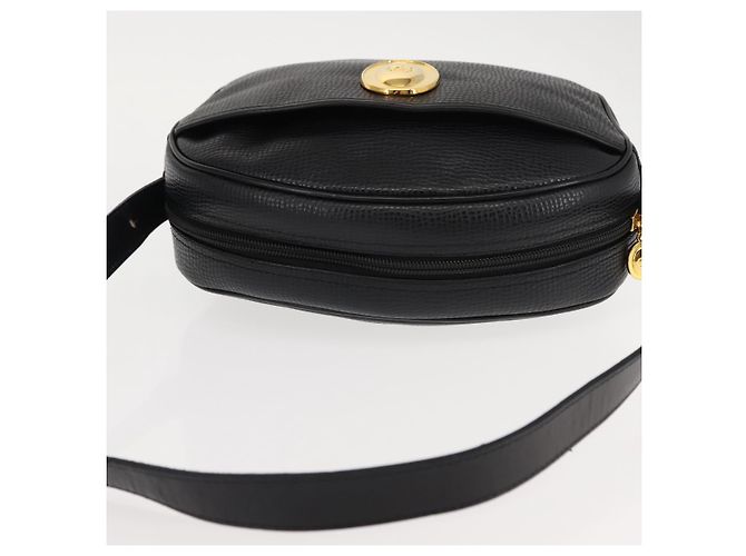 Borsa a Spalla Christian Dior in Pelle Nera e Oro Auth 146794 Nero D'oro - vista 6