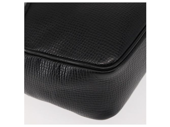 Borsa a Spalla Christian Dior in Pelle Nera e Oro Auth 146794 Nero D'oro - vista 9