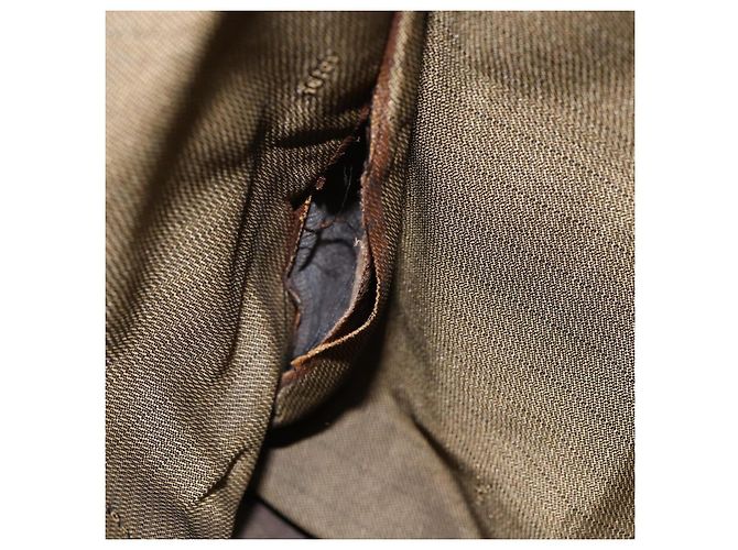 FENDI Zucca Canvas Mamma Baguette Tote Bag Schwarz Braun Auth 147540 - Ansicht 11