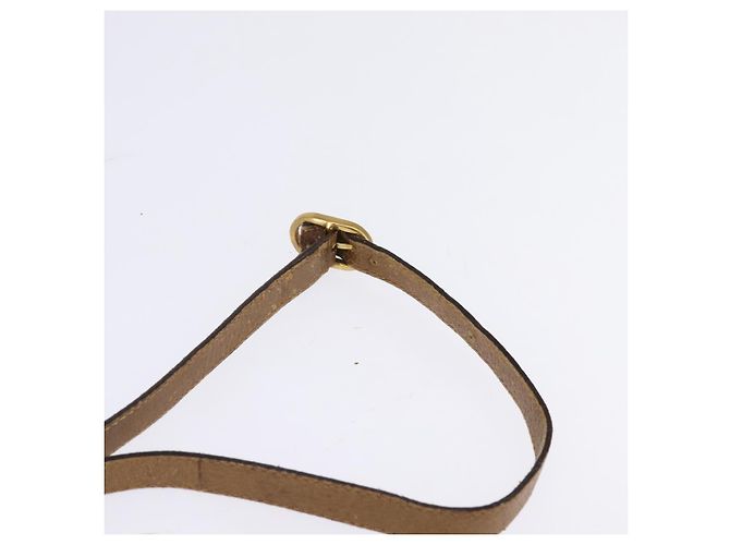 Bolsa de Ombro Gucci GG Supreme Web Sherry Line PVC Bege 116 02 089 Auth 148264 Dourado - vista 14