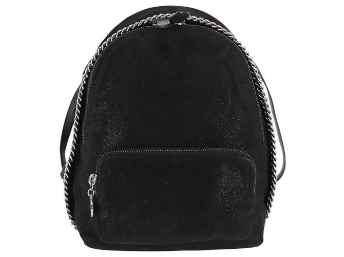 Autre Marque Zaino Falabella in poliestere nero Auth BA6897 di Stella McCartney - vista 13