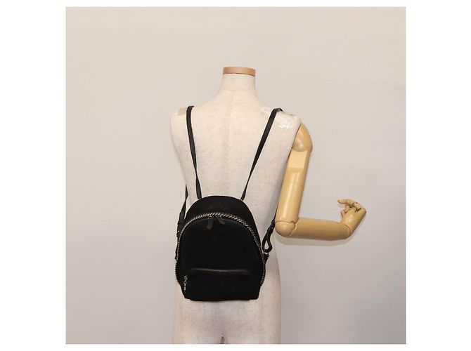 Autre Marque Zaino Falabella in poliestere nero Auth BA6897 di Stella McCartney - vista 22