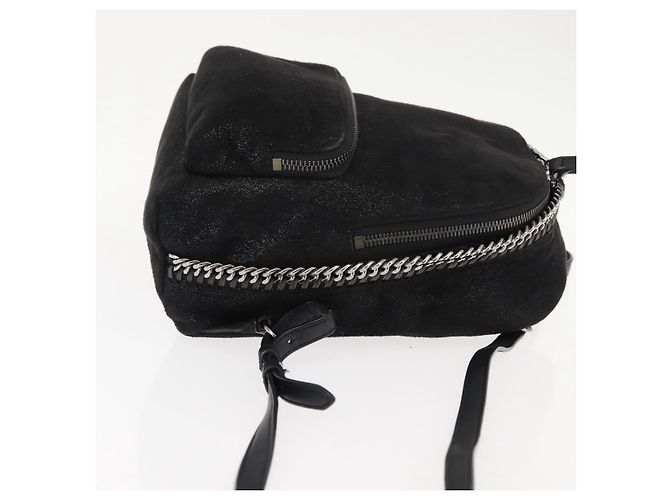 Autre Marque Zaino Falabella in poliestere nero Auth BA6897 di Stella McCartney - vista 3