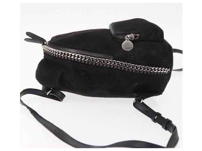 Autre Marque Zaino Falabella in poliestere nero Auth BA6897 di Stella McCartney - vista 4