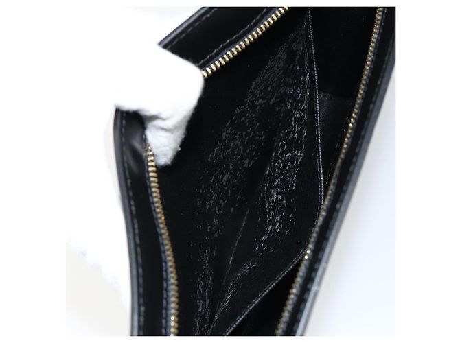 LOUIS VUITTON Epi Pochette Uomo Borsa Clutch Nera M52522 LV Auth ep11385 Nero - vista 10