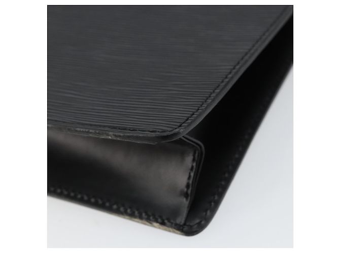 LOUIS VUITTON Epi Pochette Uomo Borsa Clutch Nera M52522 LV Auth ep11385 Nero - vista 15