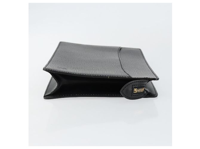 LOUIS VUITTON Epi Pochette Uomo Borsa Clutch Nera M52522 LV Auth ep11385 Nero - vista 3