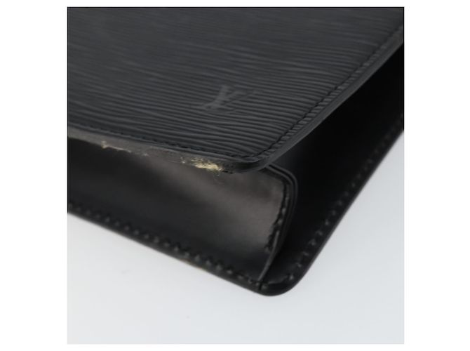 LOUIS VUITTON Epi Pochette Uomo Borsa Clutch Nera M52522 LV Auth ep11385 Nero - vista 7