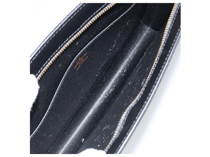 LOUIS VUITTON Epi Pochette Uomo Borsa Clutch Nera M52522 LV Auth ep11385 Nero - vista 9