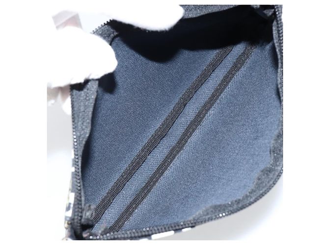 BALLY Borsa a mano in tela nera Auth BA7026 Nero - vista 11