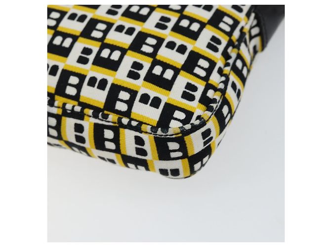 BALLY Borsa a mano in tela nera Auth BA7026 Nero - vista 15