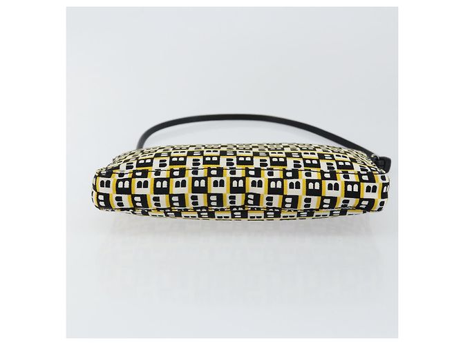 BALLY Borsa a mano in tela nera Auth BA7026 Nero - vista 5