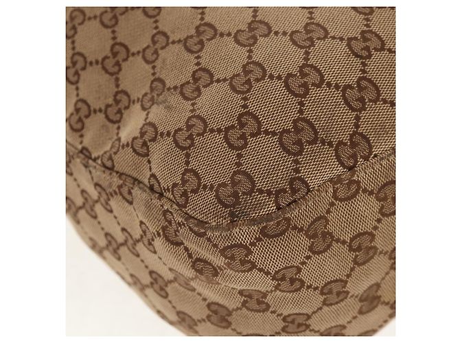 Gucci Borsa tote GG Canvas Horsebit 2way Beige Oro 232949 Auth 146265 D'oro - vista 20