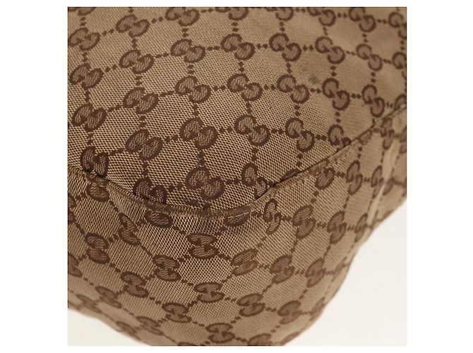 Gucci Borsa tote GG Canvas Horsebit 2way Beige Oro 232949 Auth 146265 D'oro - vista 21