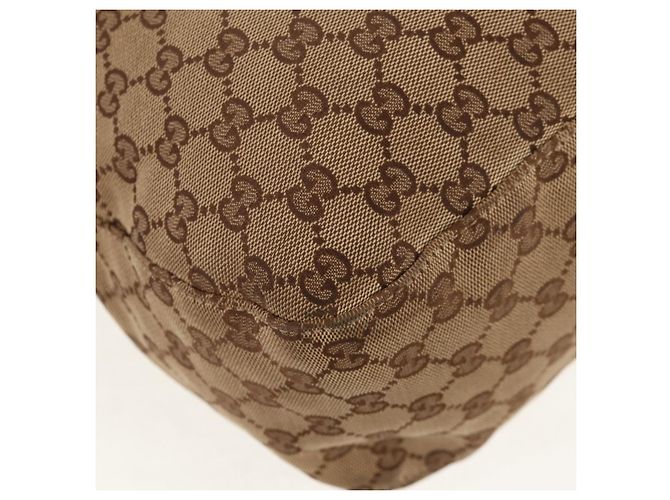 Gucci Borsa tote GG Canvas Horsebit 2way Beige Oro 232949 Auth 146265 D'oro - vista 22
