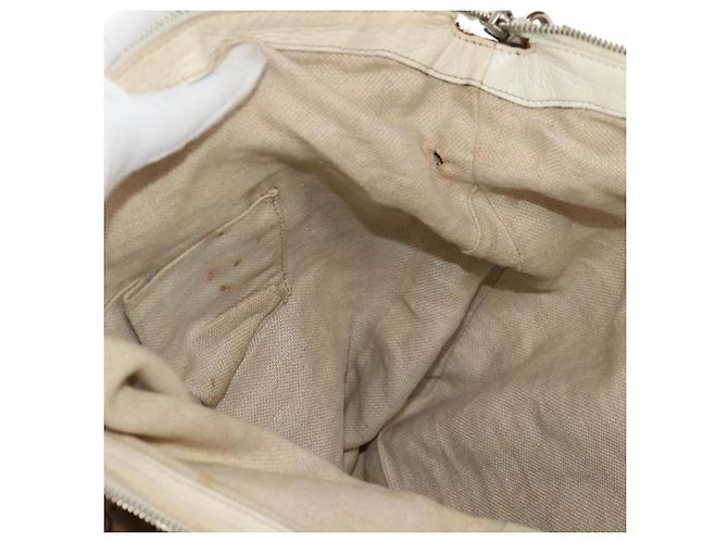 Gucci Borsa tote GG Canvas Horsebit 2way Beige Oro 232949 Auth 146265 D'oro - vista 28