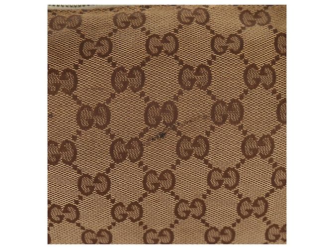 Gucci Borsa tote GG Canvas Horsebit 2way Beige Oro 232949 Auth 146265 D'oro - vista 3