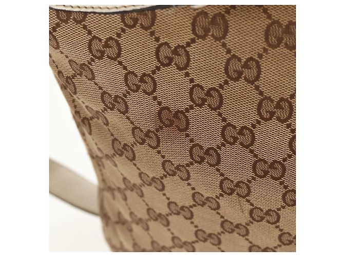 Gucci Borsa tote GG Canvas Horsebit 2way Beige Oro 232949 Auth 146265 D'oro - vista 4