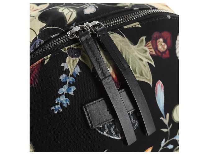 Zaino GUCCI flora in tela nera e argento 353476 Auth bs29799 Nero - vista 21