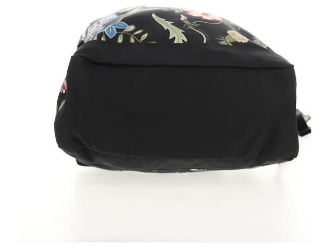 Zaino GUCCI flora in tela nera e argento 353476 Auth bs29799 Nero - vista 5