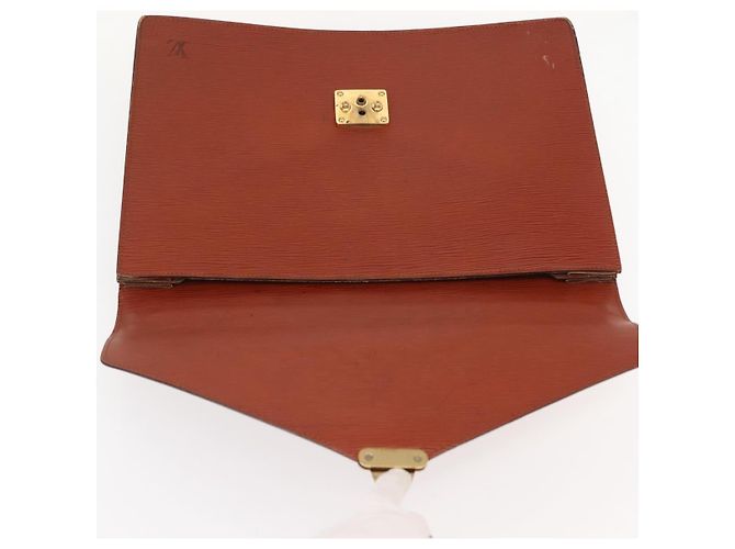 LOUIS VUITTON Epi Serviette Ambassador Borsa da Lavoro Marrone M54413 LV Auth 148062 - vista 18