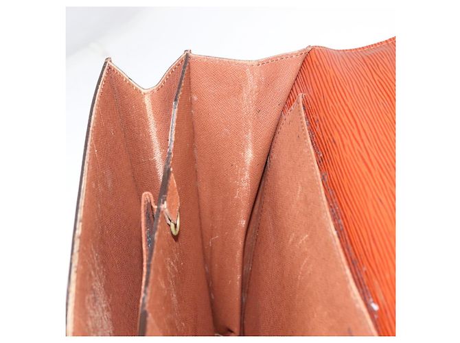 LOUIS VUITTON Epi Serviette Ambassador Borsa da Lavoro Marrone M54413 LV Auth 148062 - vista 21