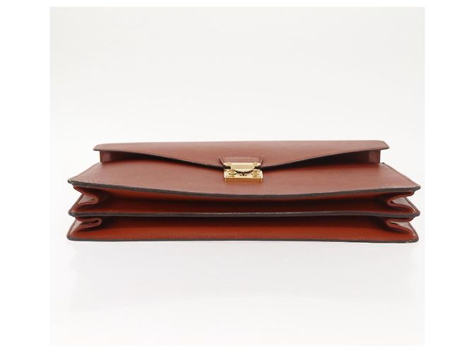 LOUIS VUITTON Epi Serviette Ambassador Borsa da Lavoro Marrone M54413 LV Auth 148062 - vista 5