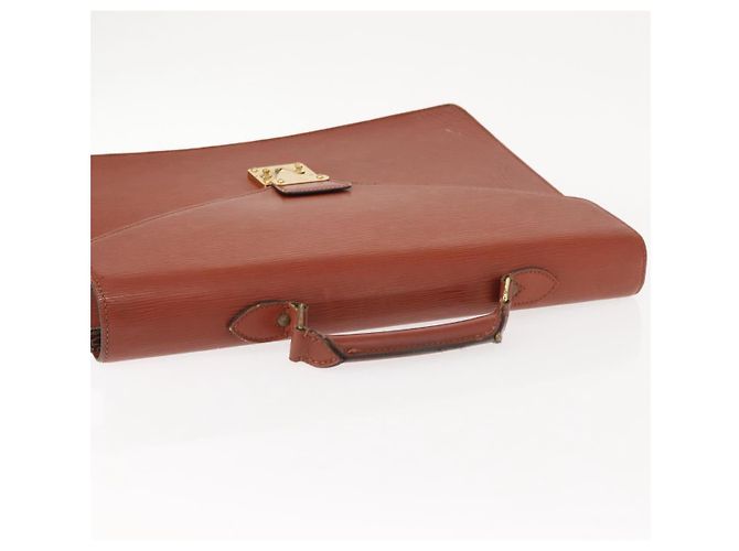 LOUIS VUITTON Epi Serviette Ambassador Borsa da Lavoro Marrone M54413 LV Auth 148062 - vista 6