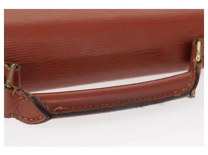 LOUIS VUITTON Epi Serviette Ambassador Borsa da Lavoro Marrone M54413 LV Auth 148062 - vista 7