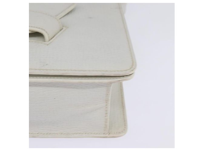 Borsa a mano LOEWE Barcellona in pelle 2 in 1 bianco oro Auth 147666 D'oro - vista 15