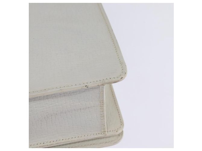 Borsa a mano LOEWE Barcellona in pelle 2 in 1 bianco oro Auth 147666 D'oro - vista 17