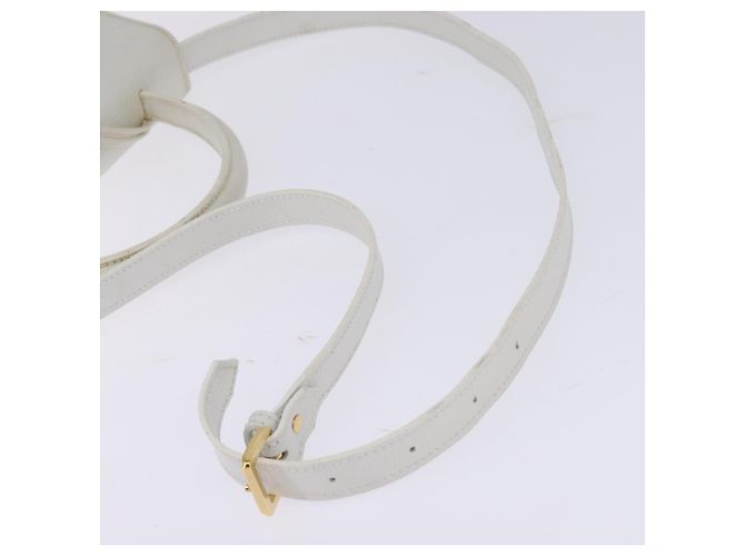 Borsa a mano LOEWE Barcellona in pelle 2 in 1 bianco oro Auth 147666 D'oro - vista 9