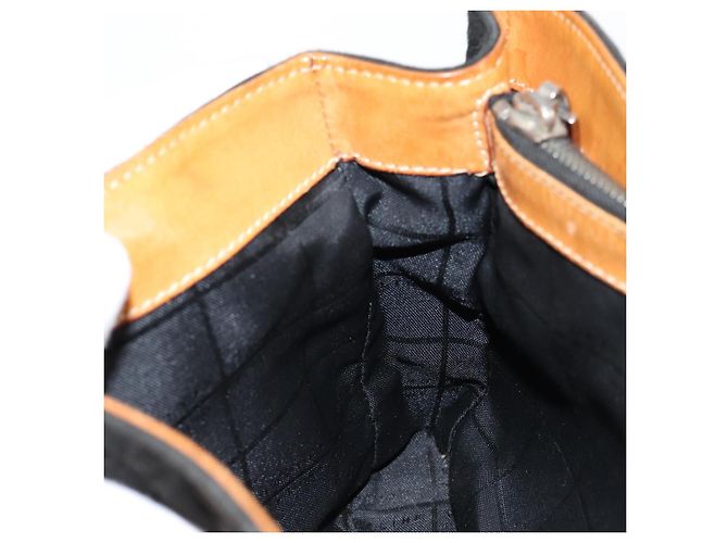 Céline Bolsa de mão Celine C Sulky em camurça preta prata autêntica 147956 Preto - vista 19