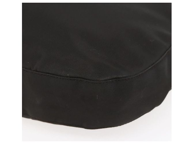 Borsa a spalla con catena Prada in nylon marrone Auth bs29917 - vista 14