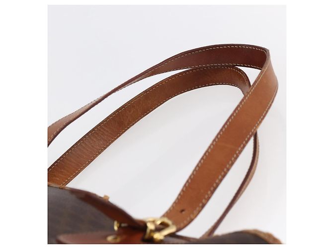 Céline CELINE Macadam Canvas Tote Bag aus PVC-Leder Braun Auth BA6719 - Ansicht 14