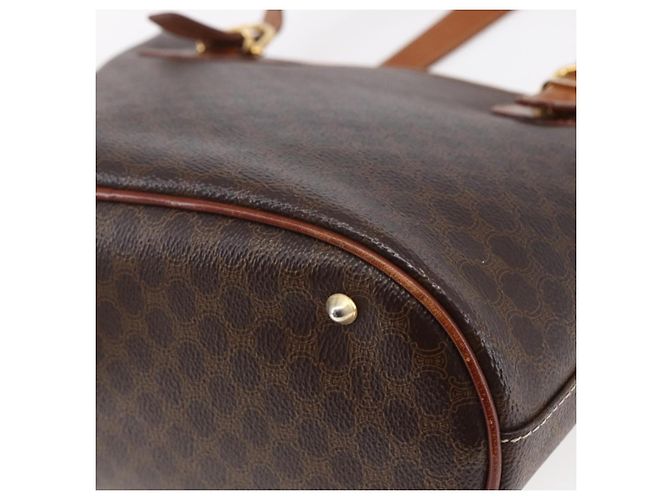 Céline CELINE Macadam Canvas Tote Bag aus PVC-Leder Braun Auth BA6719 - Ansicht 16