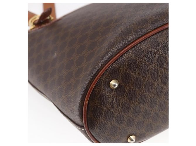 Céline CELINE Macadam Canvas Tote Bag aus PVC-Leder Braun Auth BA6719 - Ansicht 17