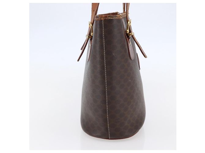 Céline CELINE Macadam Canvas Tote Bag aus PVC-Leder Braun Auth BA6719 - Ansicht 3