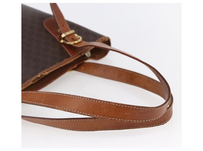 Céline CELINE Macadam Canvas Tote Bag aus PVC-Leder Braun Auth BA6719 - Ansicht 7