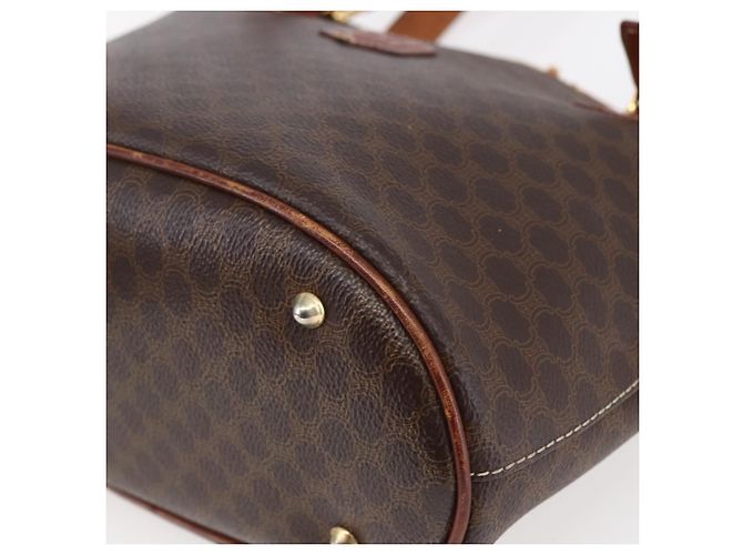 Céline CELINE Macadam Canvas Tote Bag aus PVC-Leder Braun Auth BA6719 - Ansicht 8
