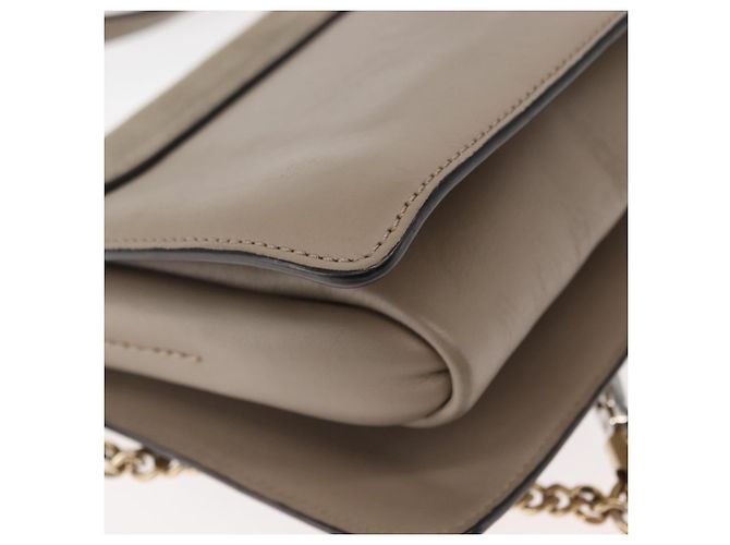 Chloé Borsa a Spalla Chloe Fay in Pelle Scamosciata Beige Auth BA6827 - vista 17
