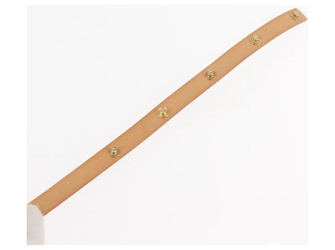 LOUIS VUITTON Cinghia a spalla Florentine in pelle 35,4"" Beige LV Auth am9312 - vista 7
