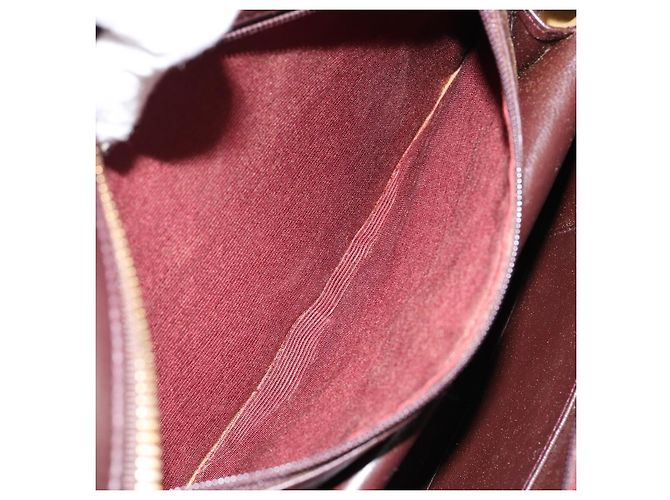 Borsa a Spalla V stitch CHANEL in Pelle di Agnello Marrone Oro CC Auth bs29893 D'oro - vista 22
