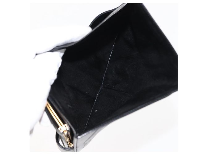 CHANEL Langer Geldbeutel aus Lammleder Schwarz CC Auth am9206 - Ansicht 17