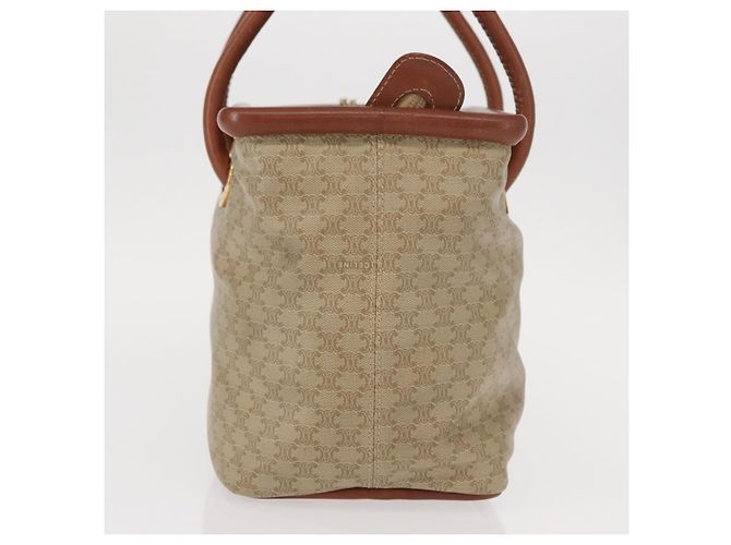 Céline Borsa a mano circolare in tela Macadam CELINE PVC beige oro Auth 153361 D'oro - Ansicht 3