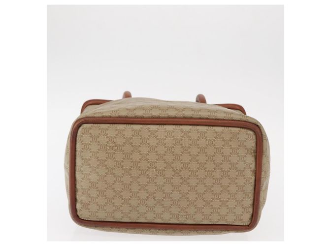 Céline Borsa a mano circolare in tela Macadam CELINE PVC beige oro Auth 153361 D'oro - Ansicht 5